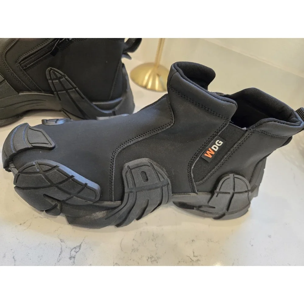 Men's Sport Boots Autumn Winter Wear Resistant Anti Slip Waterproof Zipper Shoes
